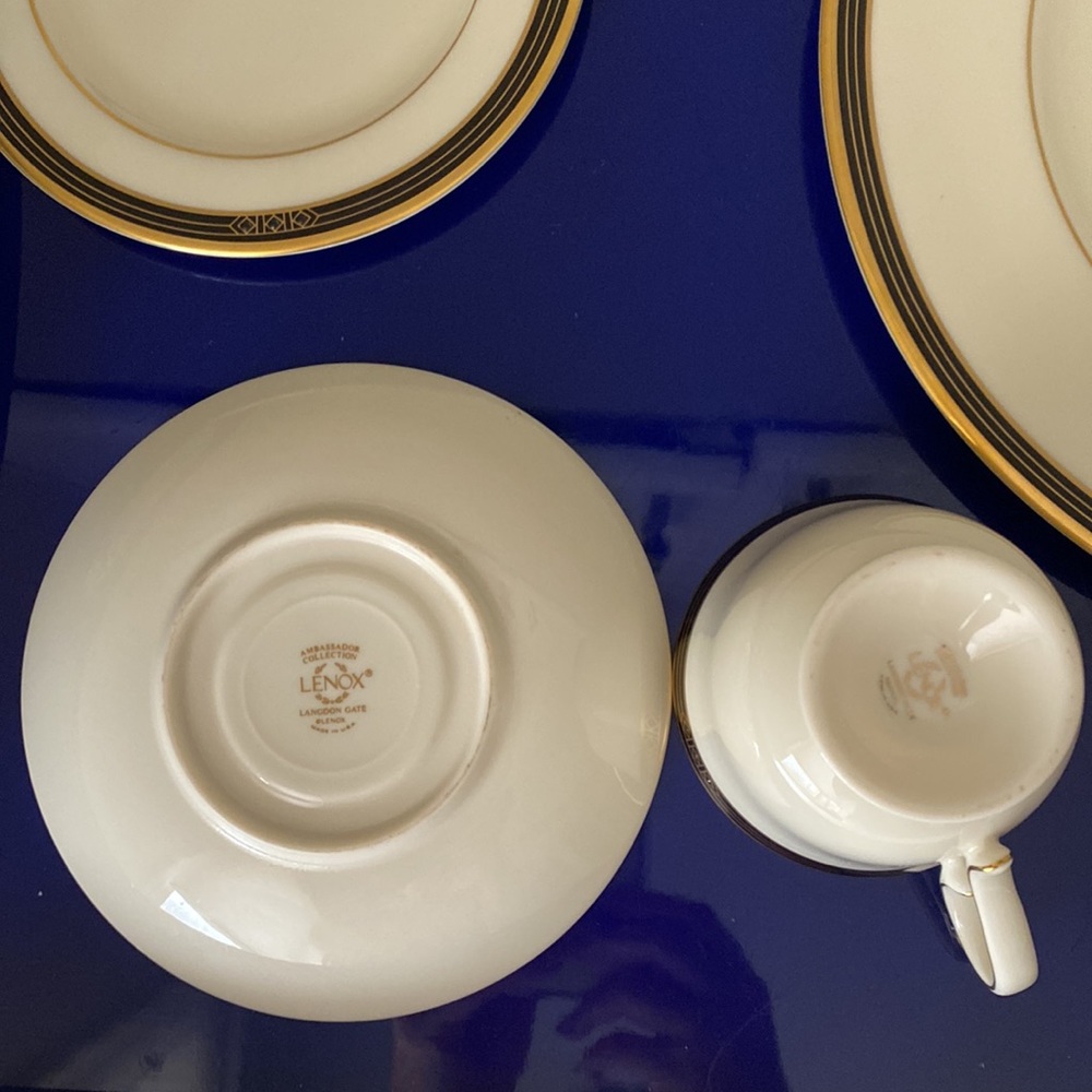LENOX Langdon Gate Ambassador Collection 5 Piece Place Setting made in USA New - Picture 16 of 17